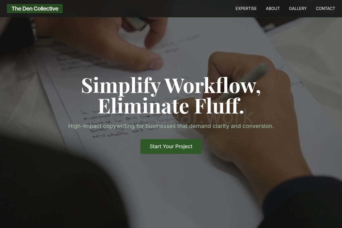 Desk Copywriting